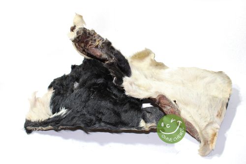 Rinder-Hautplatte mit Fell